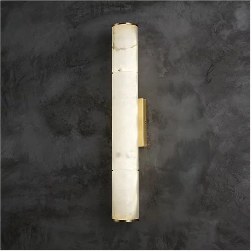 Marble Cylindrical Lamp