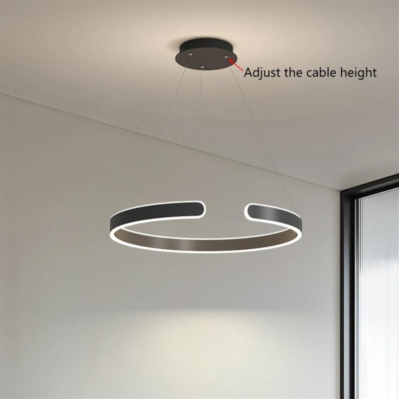 Black Ring Chandelier