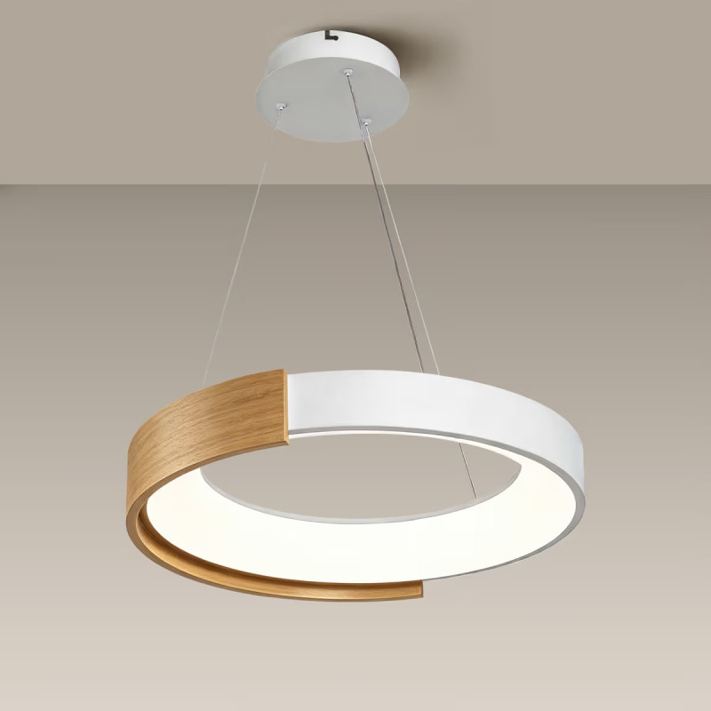 Graceful Woodgrain Pendant