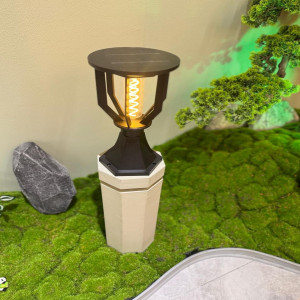 Solar Glow Pillar Light