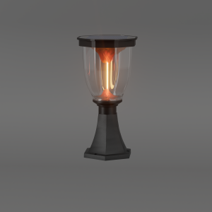 Solar Lava Pillar Light