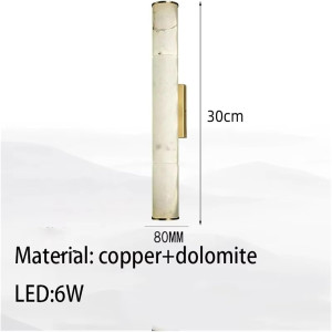 Marble Cylindrical Lamp