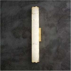 Marble Cylindrical Lamp