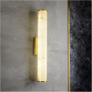 Marble Cylindrical Lamp