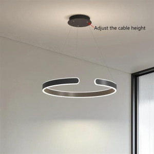 Black Ring Chandelier