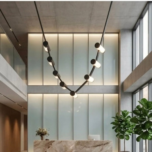 Wave Leather Chandelier