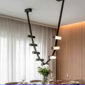 Wave Leather Chandelier