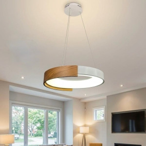 Graceful Woodgrain Pendant