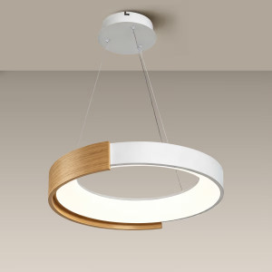 Graceful Woodgrain Pendant
