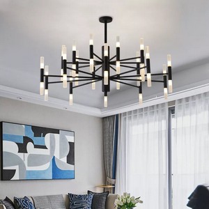 BLK Swan Art Chandelier