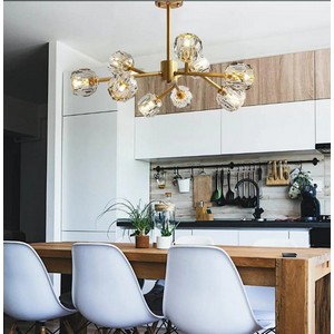 Golden Crystal Chandelier