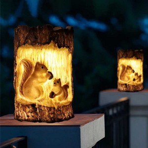 Solar Squirrel Lamp