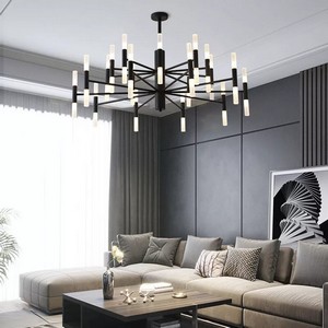 BLK Swan Art Chandelier