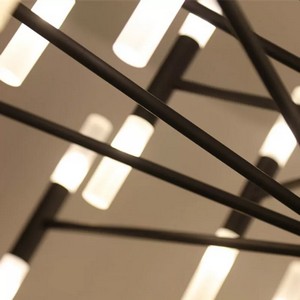 BLK Swan Art Chandelier
