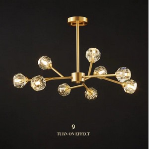 Golden Crystal Chandelier