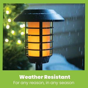2 in 1 Solar Flame Lamp