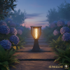 Solar Glow Pillar Light