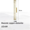 Marble Cylindrical Lamp