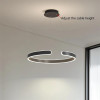 Black Ring Chandelier