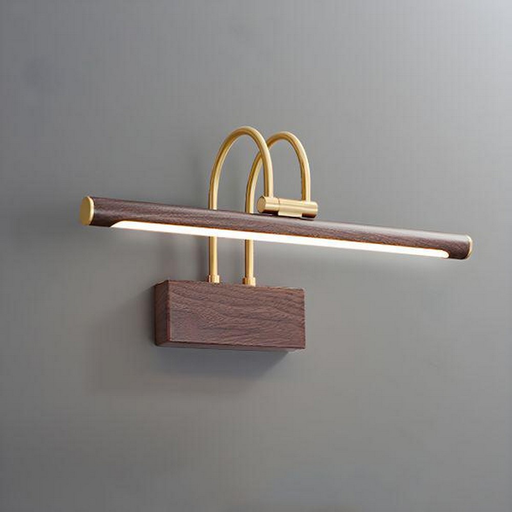 Wood Grain Vanity Light