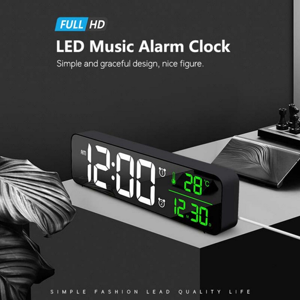 Black Digital Clock