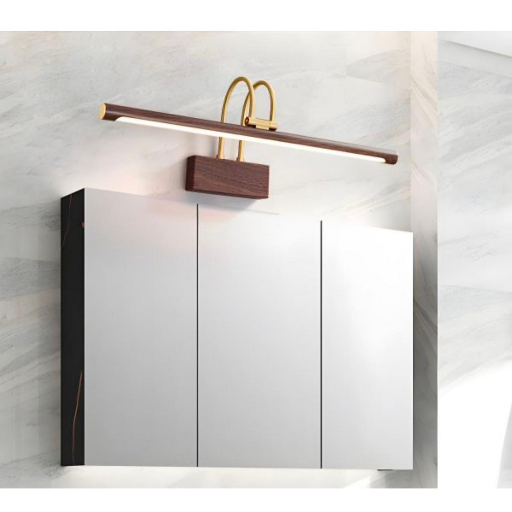 Wood Grain Vanity Light