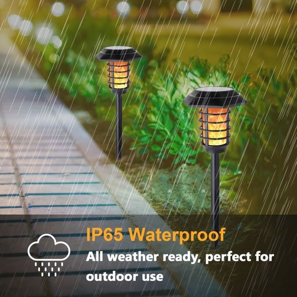 2 in 1 Solar Flame Lamp