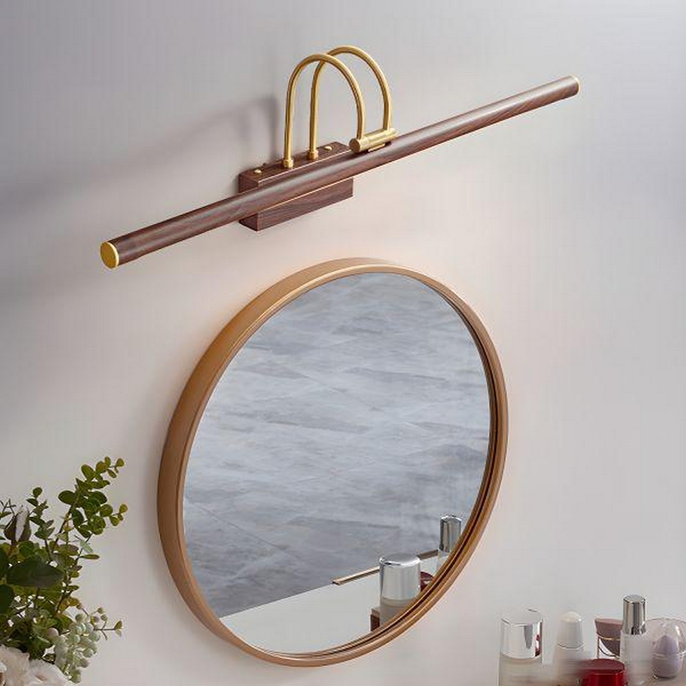 Wood Grain Vanity Light