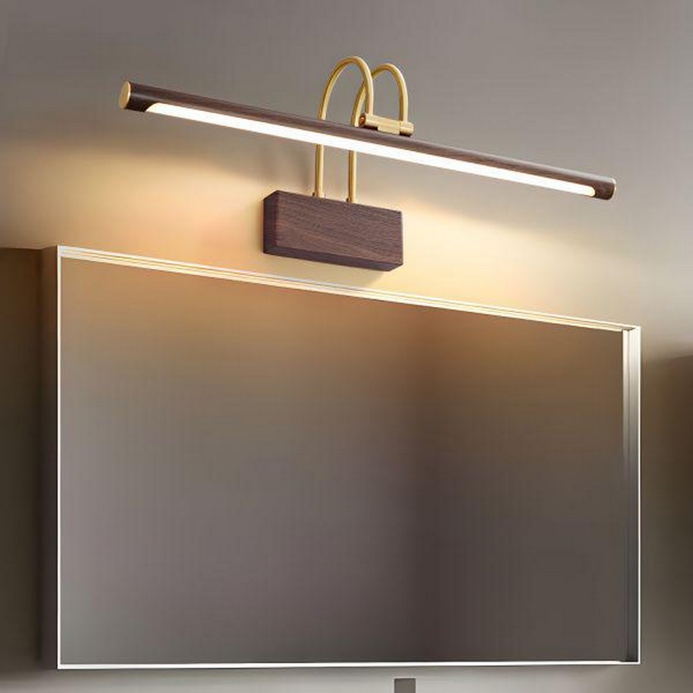 Wood Grain Vanity Light