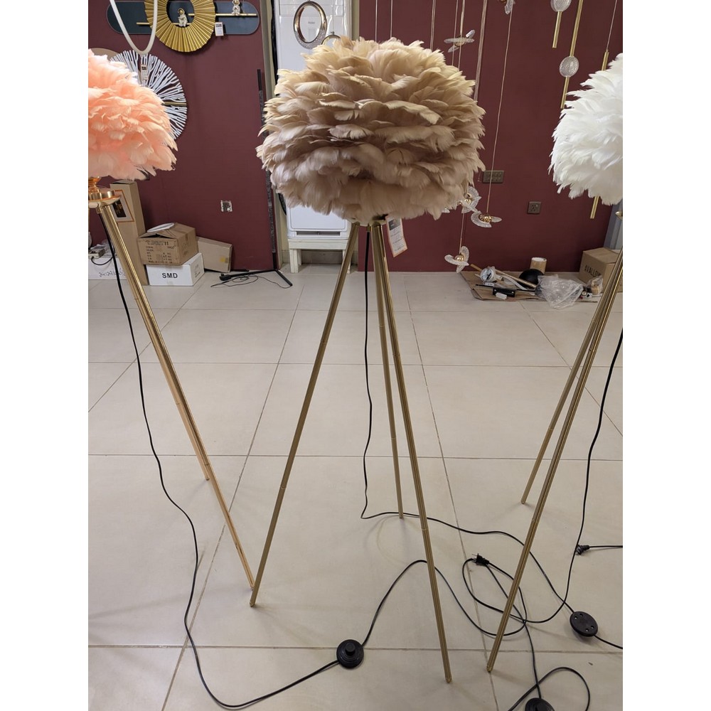 Tripod Feather Floor Lamp